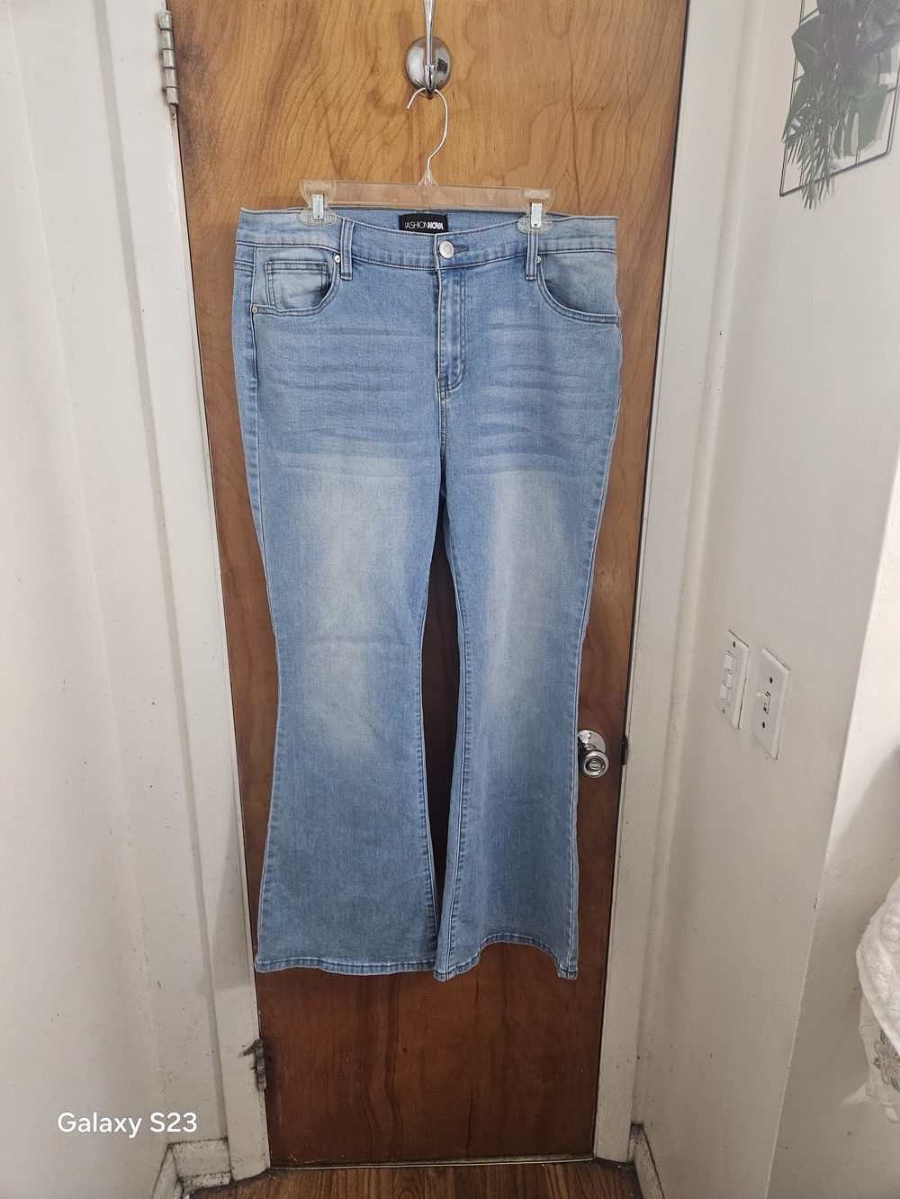 Fashion Nova Light Blue Flare Jeans